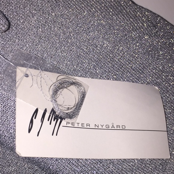 Peter Nygard Woman’s Metallic Silver Sweater S - Picture 3 of 11